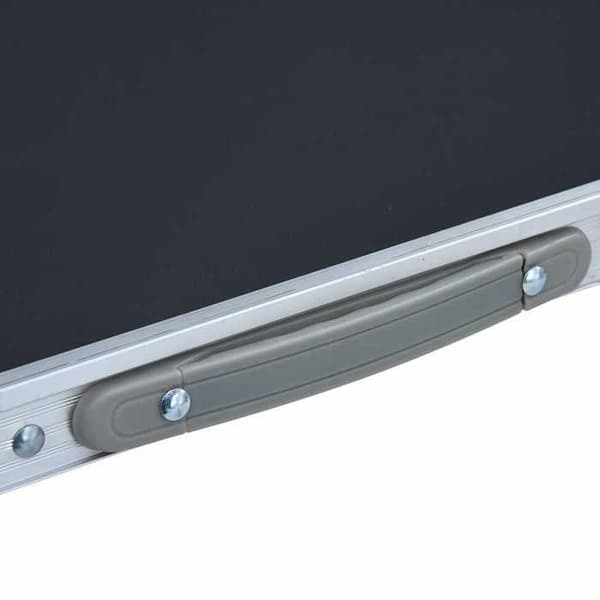 Maison Exclusive - Fällbord för camping Grå Aluminium 60x45 cm Aluminiumgrå