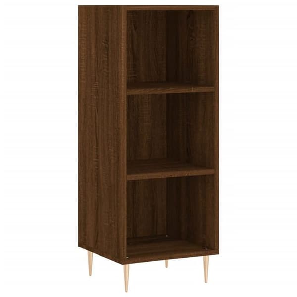 Maison Exclusive - Buffé ek brun 34,5x32,5x90 cm ingenjörsträ
