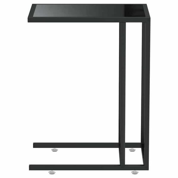 Maison Exclusive - Sidebord til computer Sort 50x35x65 cm Tempereret glas