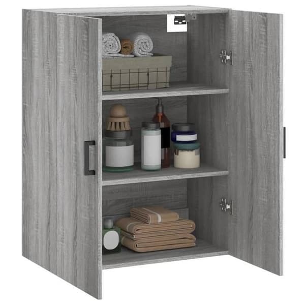 Maison Exclusive - Sonoma harmaa seinäkaappi 69,5x34x90 cm
