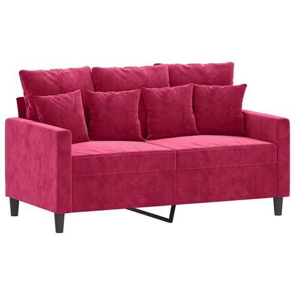 Maison Exclusive - 2-paikkainen sohva Bordeaux-punainen 120 cm Sametti