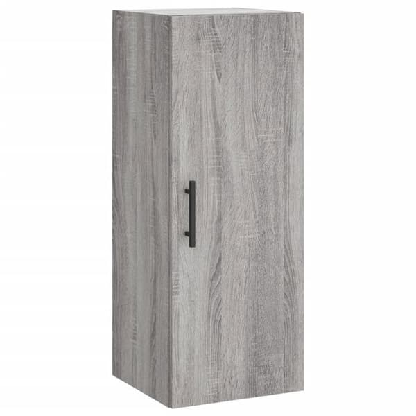 Maison Exclusive - Buffé hög Sonoma grå 34,5x34x180 cm Ingenjörsträ Sonoma grå