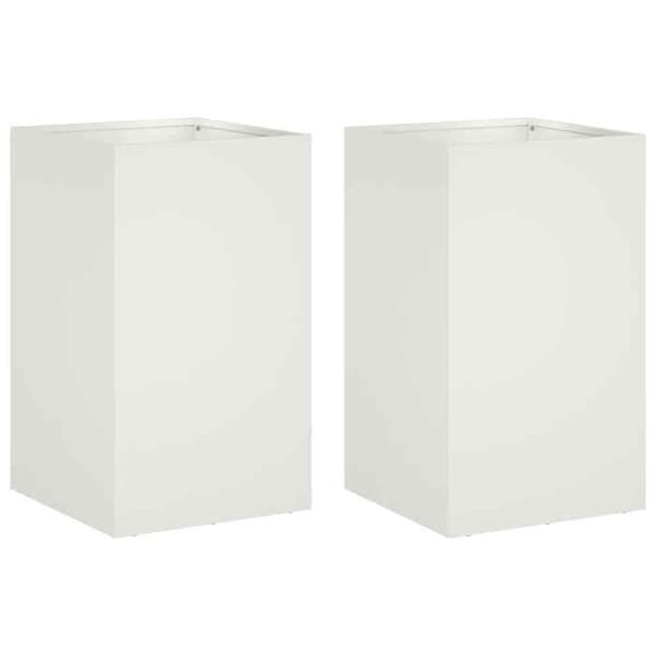 Maison Exclusive - Puutarhakori 2 kpl Valkoinen 30 x 30 x 40 cm Vit