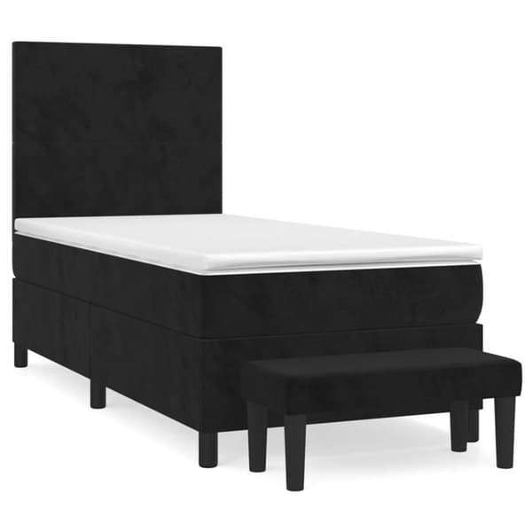 Maison Exclusive - Lakanat ja patja Musta 80x200 cm Sametti