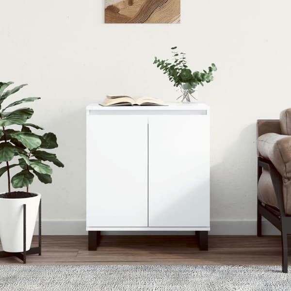Maison Exclusive - Hvid Buffet 60x35x70 cm Ingeniørtræ Vit