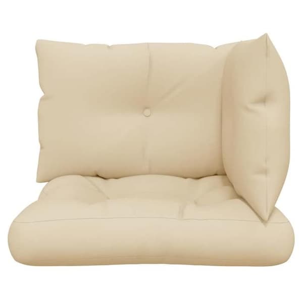 Maison Exclusive - Palettkuddar set om 3 beige tyg
