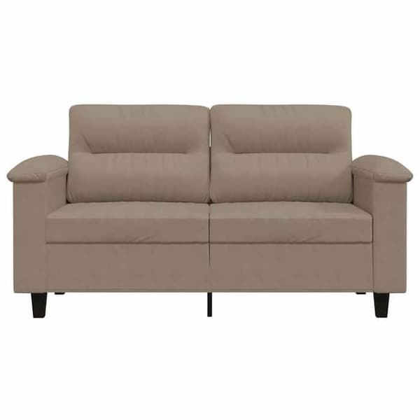 Maison Exclusive - Soffa 2-sits Taupe 120 cm Mikrofiber