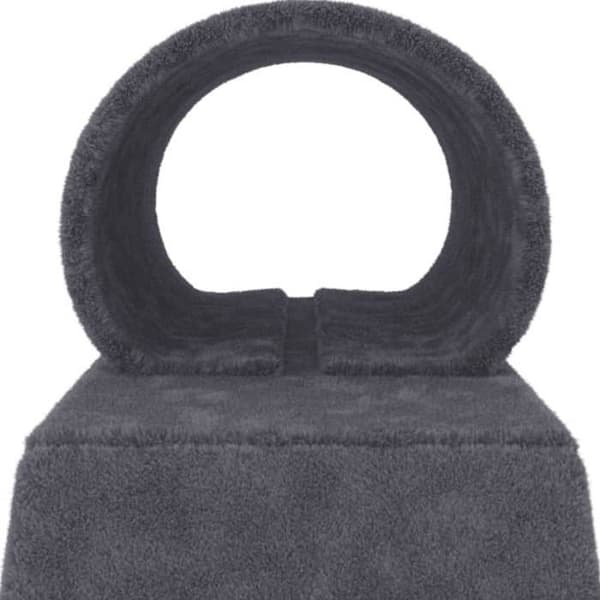 Maison Exclusive - Katte træ med tunnel og stige mørkegrå 55,5 cm Mörkgrå