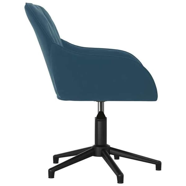 Maison Exclusive - Spisebordsstole med drejefunktion sæt af 2 Blå Velour
