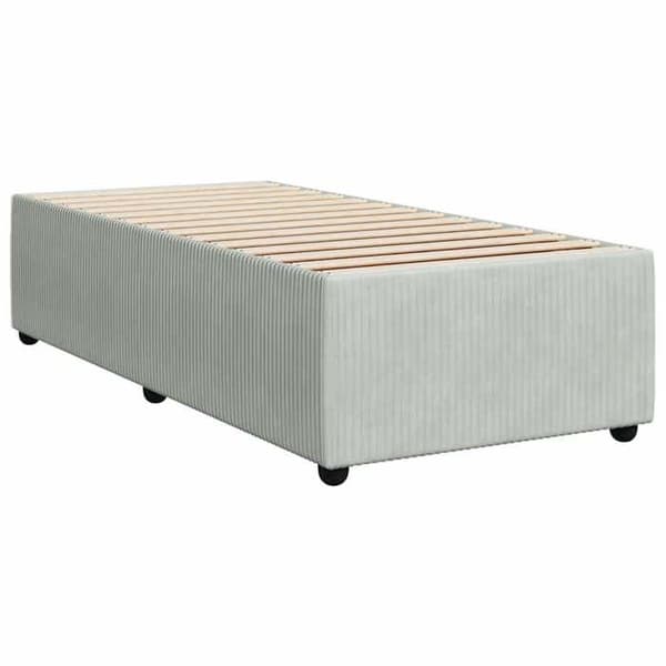 Maison Exclusive - Sengebund uden madras lys grå 90x200 cm velour ljusgrått