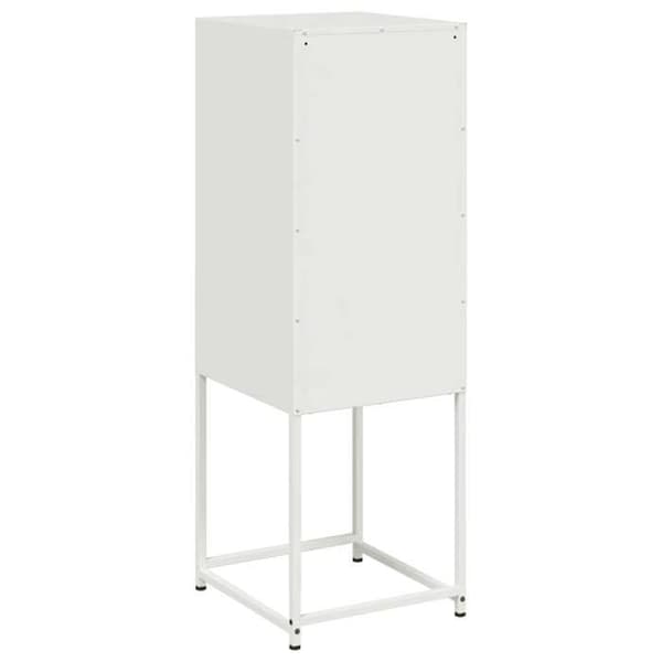 Maison Exclusive - Hvid høj buffet 36x39x107 cm stål Vit