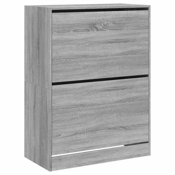 Maison Exclusive - Skoskab med 2 foldbare skuffer i sonoma grå sonoma grå