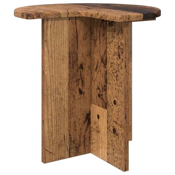 Sidebord - MAISON EXCLUSIVE - Ø 39 cm - Ingeniørtræ - Rund - Brun