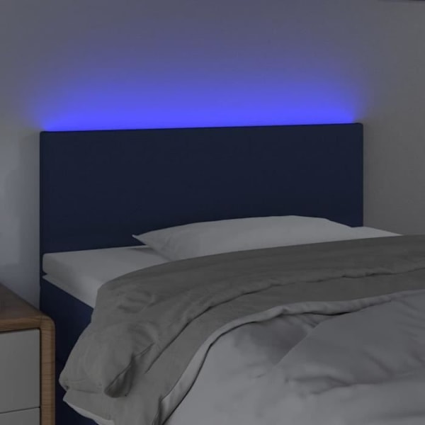 LED-sängynpääty Sininen 100x5x78/88 cm Kangas78 - Classic - Ajaton Blå