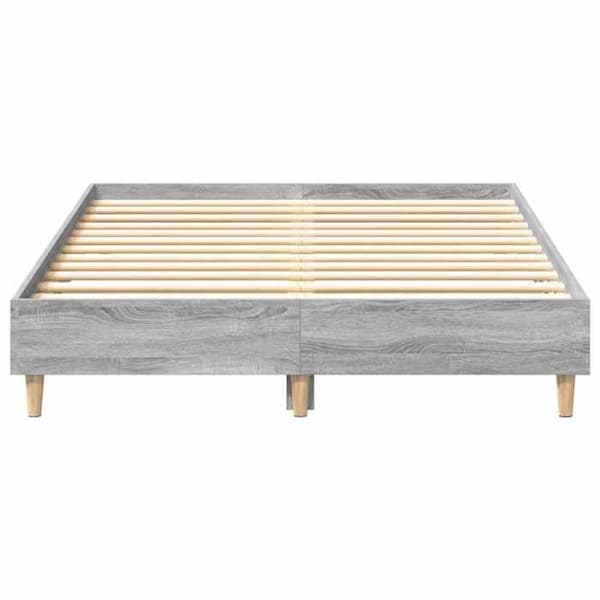 Sengestel - EKSKLUSIV HUS - Sonoma - 135x190 cm - Grå sonoma - Lamelseng Sonoma grå