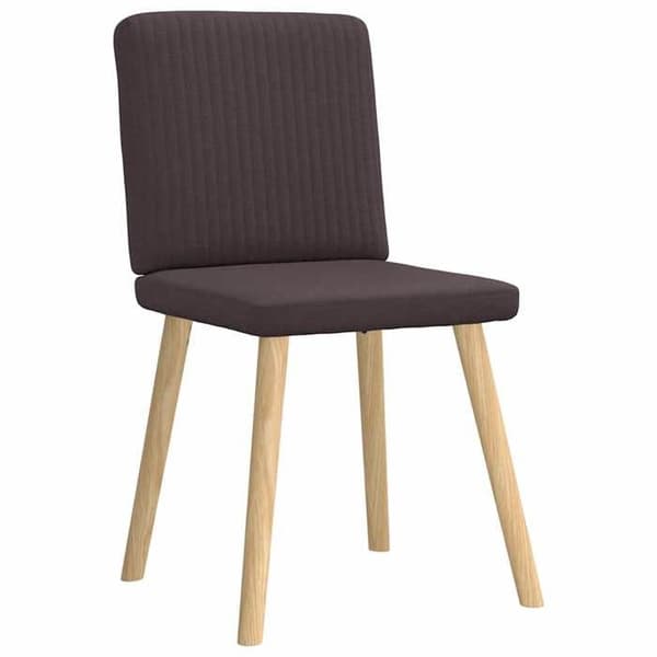 Maison Exclusive - Matstolar set om 4 mörkbrun tyg