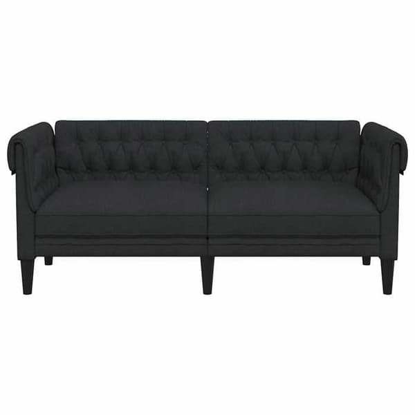 Maison Exclusive - Chesterfield 2-personers sofa sort stof