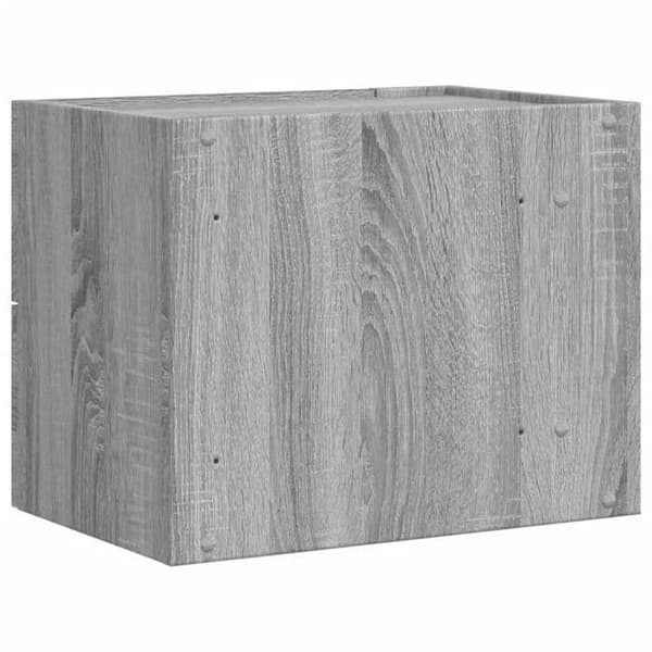 Maison Exclusive - Väggmonterad sängbord sonoma grå 45x30x35 cm