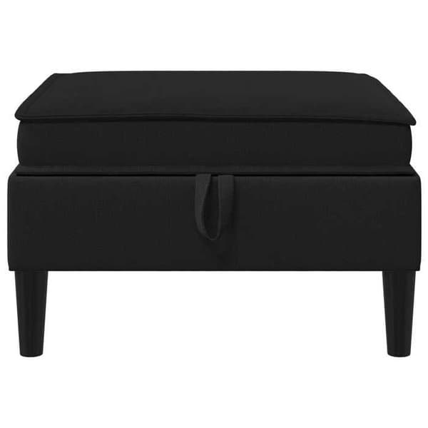Maison Exclusive - Puff med Opbevaring Sort Velour