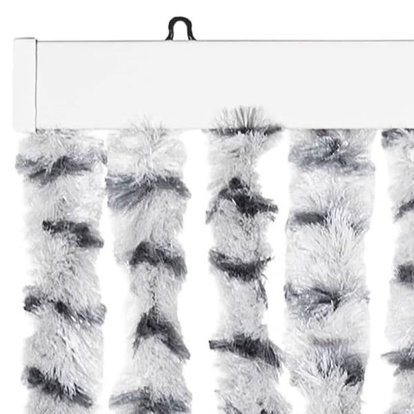 Maison Exclusive - Lys grå og mørk grå fluenet 100x200cm chenille