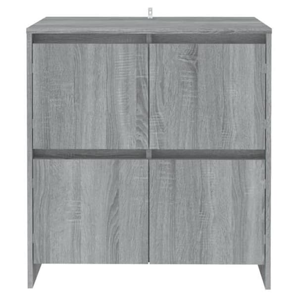 Maison Exclusive - Bufféer 2 st Sonoma grå 70x41x75 cm Ingenjörsträ Sonoma grå