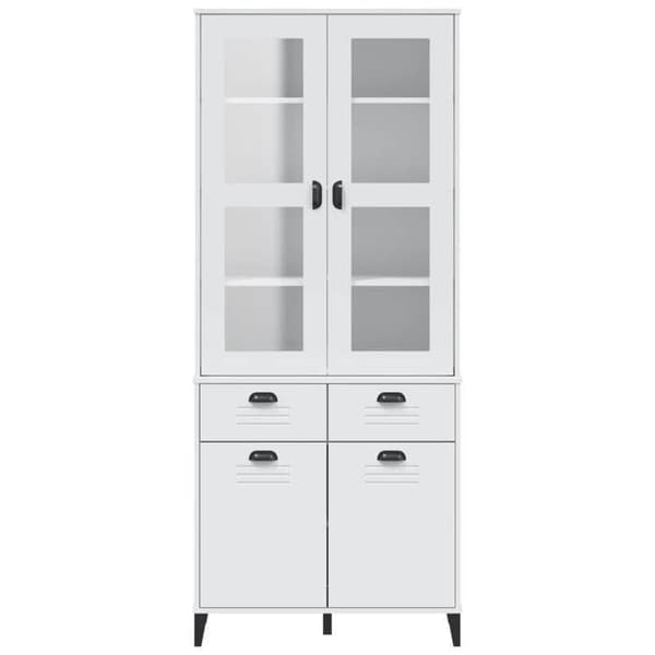 Maison Exclusive - Buffé VIKEN vit 80x40x190 cm massiv furu
