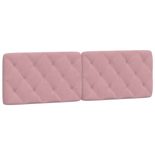 Maison Exclusive - Rosa sänggavelkudde 160 cm sammet rosa