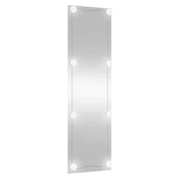 Vægspejl - Eksklusivt Hus - Rektangulær 30x100 cm - LED USB - Varm/kold hvid varm vit och kall vit