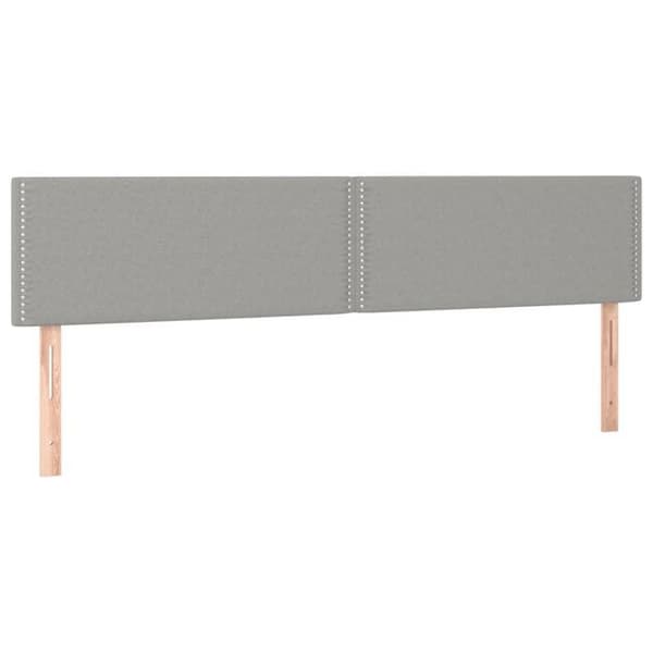 Maison Exclusive - Seng med lamelbund og madras Lys grå 200x200cm Stof