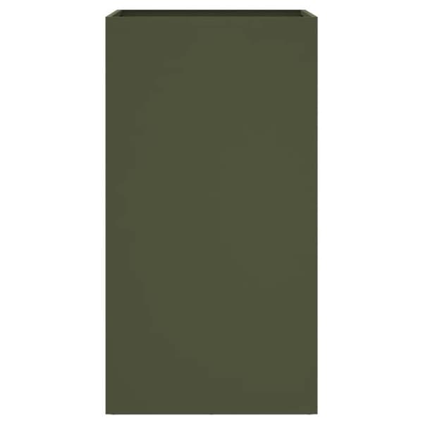 Maison Exclusive - Olivgrön kruka 42x38x75 cm stål