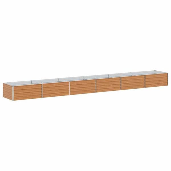 Maison Exclusive - Hævet plantekasse Lys Brun 600 x 80 x 45 cm