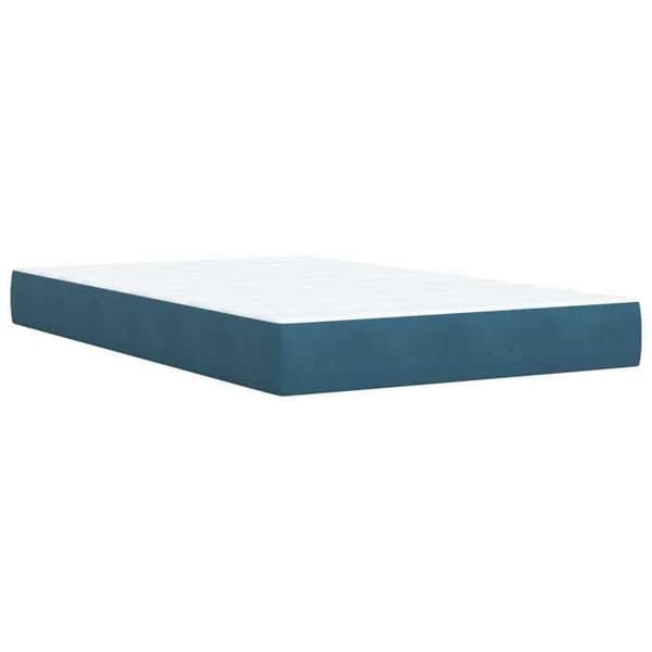 Lys boxspring - MAISON EXCLUSIVE - Maison Exclusive - Velour - 120 x 190 cm - Justerbar hovedgærde Blå