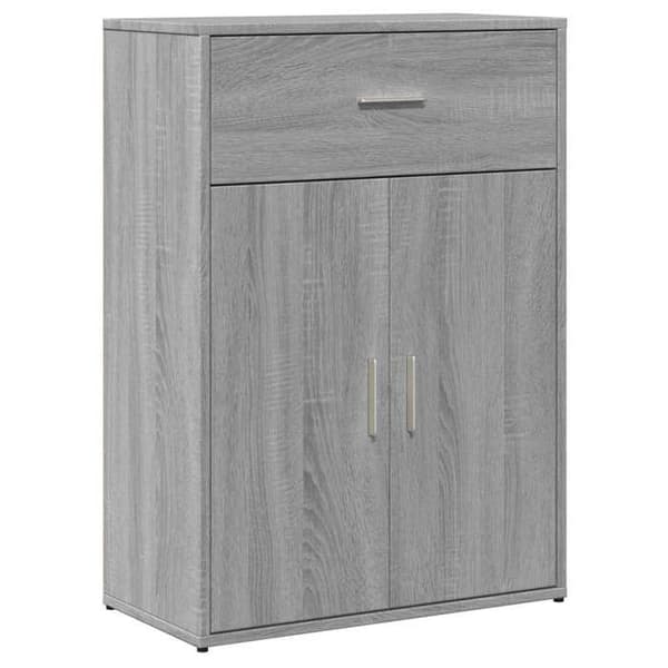 Maison Exclusive - Bufféer 2 st sonoma grå 60x30x84 cm ingenjörsträ