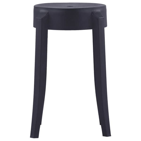 Maison Exclusive - Stapelbara barstolar set om 4 svart plast Svart