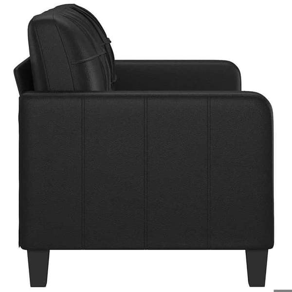 Maison Exclusive - Soffa 2-sits Svart 140 cm Syntetläder