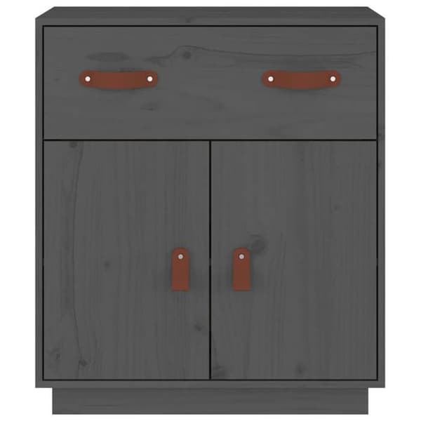 Maison Exclusive - Harmaa buffet 65,5x40x75 cm Massiivipuu mänty
