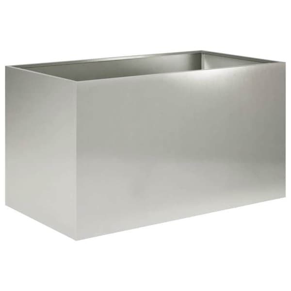 Maison Exclusive - Trädgårdskrukor 2 st Silver 100 x 50 x 50 cm