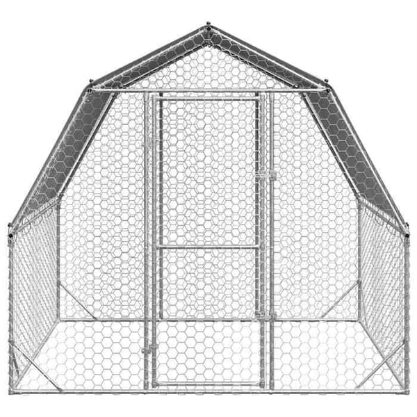Maison Exclusive - Hönshus med tak 2,5x2x2,25 m galvaniserat stål