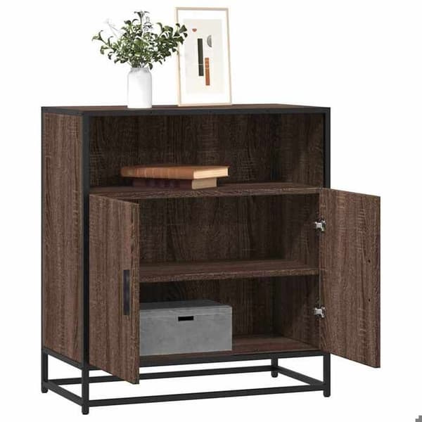 Maison Exclusive - Buffé ek brun 68x35x76 cm ingenjörsträ
