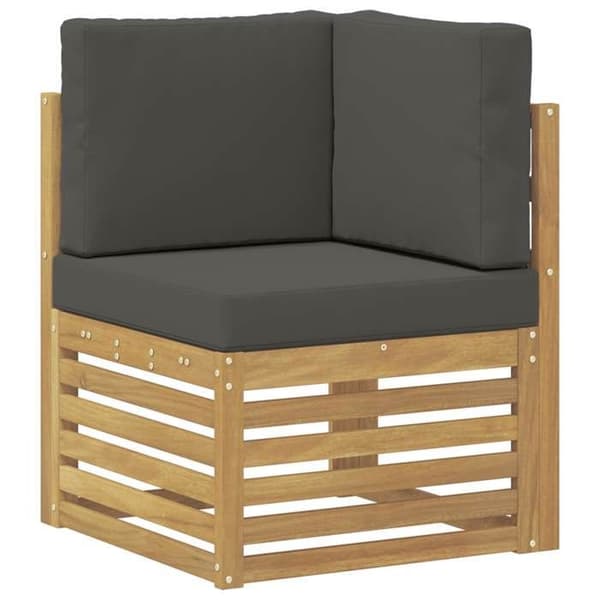 Maison Exclusive - Utomhus soffgrupp 5 delar Vit och antracit