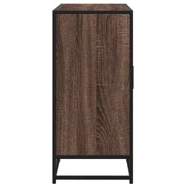 Maison Exclusive - Buffet i brunt egetræ 92x35x76 cm Ingeniørtræ