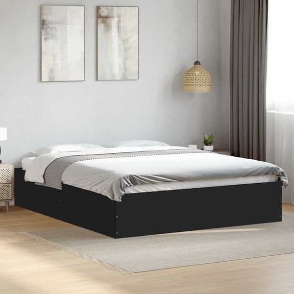 Maison Exclusive - Sengestel uden madras sort 150x200 cm Svart