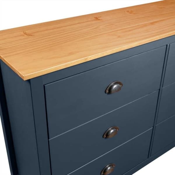 Maison Exclusive - Buffé Hill Grå 125x40x80 cm Massivt furu Grå