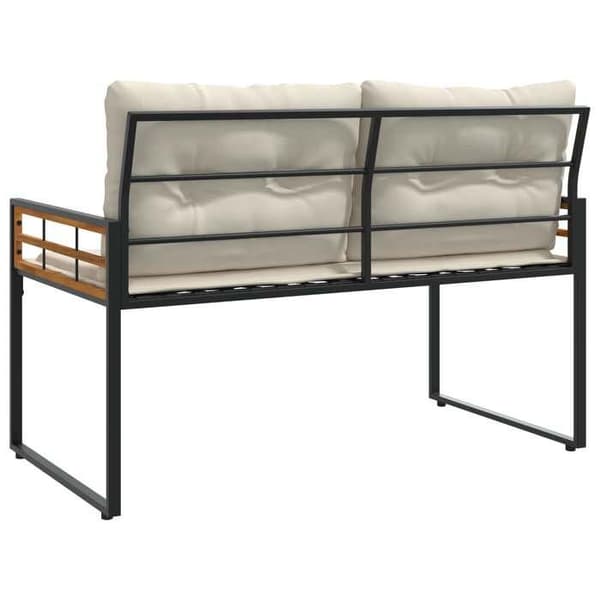 Maison Exclusive - Bäddsoffa i trä 114 x 55 x 77 cm Krämfärgad Rektangulär