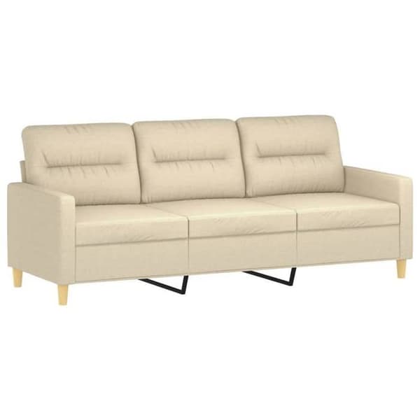 Maison Exclusive - 2 kpl:n sohvasetti, jossa vaaleanbeige kankaiset tyynyt