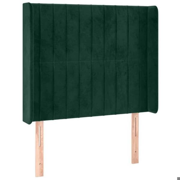 Maison Exclusive - LED-pääty vihreä 83x16x118/128 cm sametti Mörkgrön