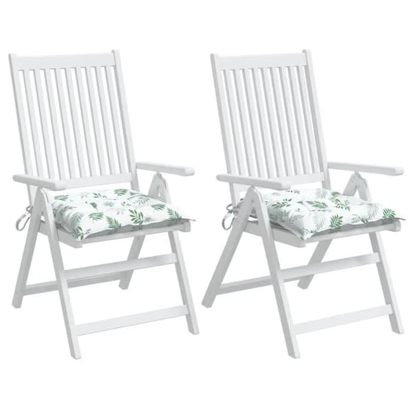 Maison Exclusive - Stolsdynor set om 2 med bladmönster 50x50x7 cm