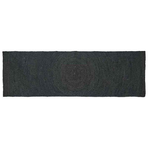 Maison Exclusive - Tummanharmaa pinta-matto 80 x 200 cm Jute
