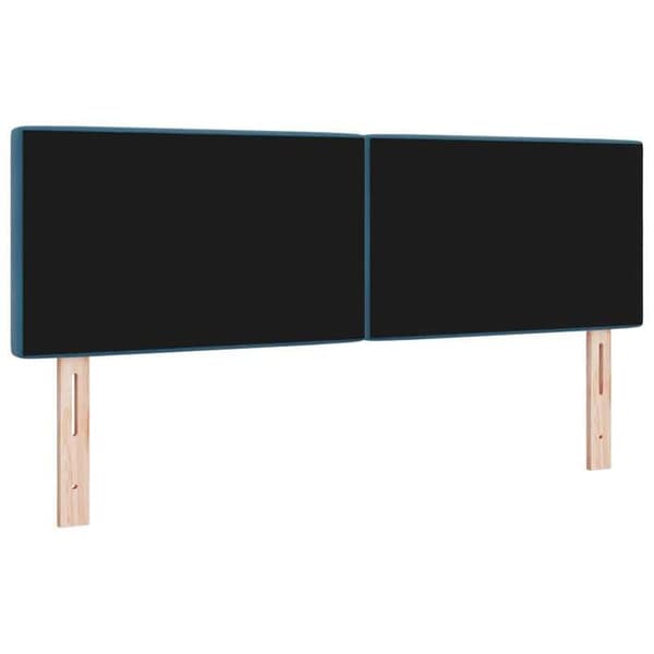 Maison Exclusive - Tummansininen pääty 144 cm Sametti Mörkblå