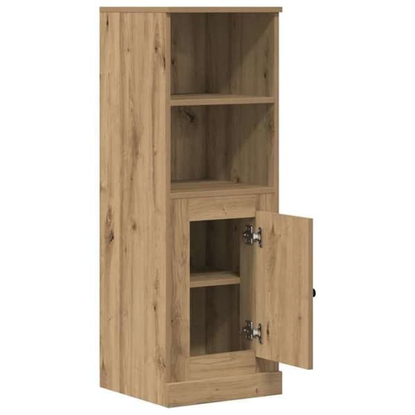 Maison Exclusive - Høj buffet i egetræ, håndlavet 36x35,5x103,5 cm i ingeniørtræ